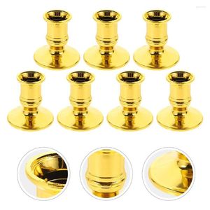 Candle Holders 12 Pcs Candlestick Decor Bedroom Electronic Wedding Plastic Centerpiece Base Pillar