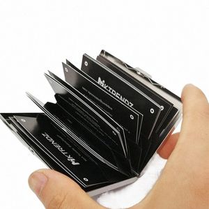 FI Aluminium Anti Magnetic Card Holder Women Men Metal Credit Card Busin Card Holders Organiser Purse Wallet 31bu#