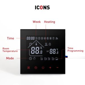 Thermostat with Wifi Tuya Smart Home Temperature Controller Warm Floor Electric Heating Gas Boiler Yandex Alice Google Alexa