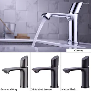 Bathroom Sink Faucets Modern Single Handle Mixer Faucet Hole Brass Wash Basin Lavatory Vanity Cold And Water