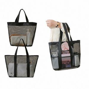 Multifunzione Mesh Borse da toilette Borsa da viaggio per il trucco da viaggio Borsa di grandi dimensioni Tote Organizer Custodie per cosmetici Borsa da toilette per articoli da toeletta q80T #