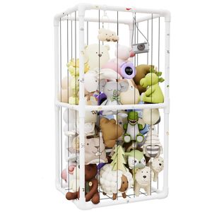 Haidaiya Extra Barge Plush Animal Animal Zoo Stand Desit's Destraint Strach с сетчатой корзиной для заполнения декоративные комнаты для животных угловая ящик для игрушек (утолщенная трубка)