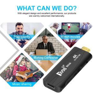 LEMFO TV98 TV Stick Android 12 2024 Support 8K Video 4K Wifi 6 3D TV Box 2.4G&5G Body Feeling Game Set Top Box 16GB 32GB