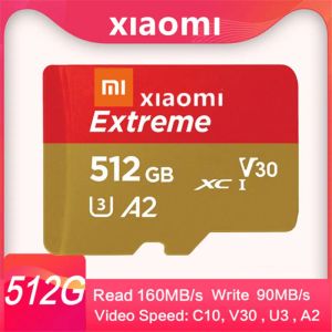 Cartão Xiaomi SD/TF 2TB Micro Memory Card A2 V30 Alta velocidade 1TB 128GB 512 256 GB 100MB/S Carta de Memoria Storage para telefone/câmera