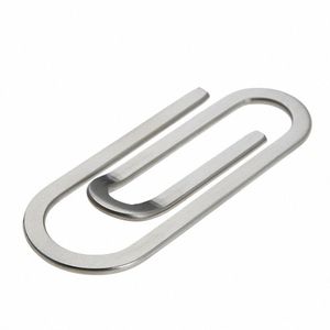 Stainl Steel C Clamp Holder Functial Metal Minimalist Wallet Solid Color Collar Clip Portátil para C Card Book Collar U7EN #