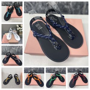 Tasarımcı Ayakkabı Wen Sandalet Düz Alt Terlik Flip Flop Elmas Sandalet Kalın Halat Sandalet Plaj Düz Sandalet Siyah Dış Tablo Minimalist Ayakkabı Eğlence Kadın Ayakkabı
