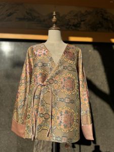 Damskie bluzki prawdziwa jedwabna sukienka na zamówienie dostosowane DRES krawieckie sławne strój celebrytów Rich High End Woman China Year