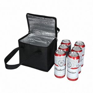 Almoço portátil Cooler Beer Delivery Bag Dobrável Insulati Picnic Ice Pack Food Tote Thermal Bag Drink Carrier Sacos isolados 06ST #
