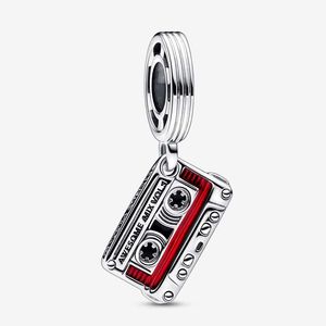 Cassette Tape Dangle Charm Pandoras 925 Sterling Silver Luxury Charm Set Bracelet Making charms Designer Necklace Pendant Original Box TOP quality Fast Shipping