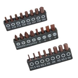 8PCS PH/TORX STAR DRIGHTRIVER BITS 25mm HEX SHANKセキュリティ磁気ドライバービット電気ドライバービットツールセット