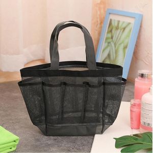 Storage Bags Mesh Quick Dry Shower Toat Bag Makeup Cosmetic Store Basket Portable Travel Shoral Set Toe & Bath