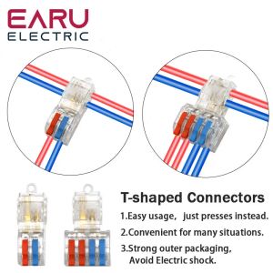 1/5/10/30/50/100Pcs T-Tap Quick Electrical Cable Connectors Snap Splice Lock Wire Terminal Crimp Wire Connector Push-in Terminal