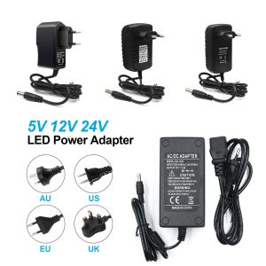 EU US UK AU Plug AC 220V 110V To DC 5V 12V 24V 1A 2A 3A 5A 6A 8A 10A Power Supply Adapter Cord for LED Strip light Transformer