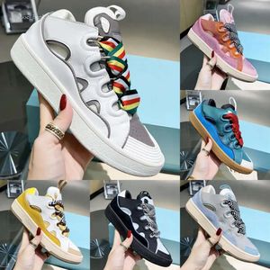 Trottoarkanter designer sneakers skridskor sneaker casual skor 100 autentik män kvinnor sko spets nappa toppkvalitativ kalvskinn storlek 35-45