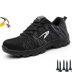 أحذية أصلية جوبانغ للجنسين تحلق أحذية السلامة المنسوجة التنفس الحجم 3548 مكافحة ومضاد للأحذية الواقية المشي لمسافات طويلة