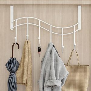 Kitchen Storage Hanger Behind The Door Clothes Rack Divine Tool No Punching Wall Mounted Bedroom