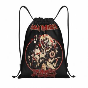 Heavy Metal Maidens pop rock ir sznurka z plecakiem sportowa torba gimnastyczna dla mężczyzn Kobiet sklepowy Sackpack 22L5#