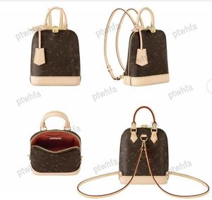 2024 Designer Almas ryggsäck Kvinnor Luxury Flap Bag M47132 Mini Flap rundad topphandtag axelväska