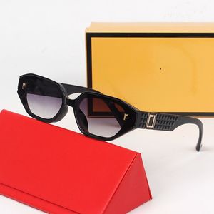 Mode lyxdesigner solglasögon f Brand Men's and Women's Small Pressed Frame Oval Glasses Premium UV 400 Polariserade solglasögon