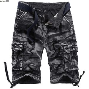 Designer Shorts Are Selling Well. Mens Cotton Camouflage Overalls Shorts Large Loose Five Point Multi Bag Pants Us World War Outdoor Training Military