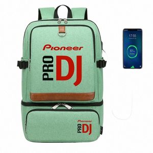 Pieer Pro Dj Laptop Plecak Plecak USB Wodoodporny plecaki chłodne torby