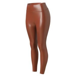 Women Black Faux Leather Pants High Waist Sexy Leggings Trousers Ladies Thick Stretch Stretchy Skinny Pantalones De Mujer