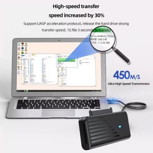 External Adapter M.2 NGFF Solid State Converter USB3.0 To SATA Adapter Cable 5Gbps 2.5/3.5 Inch NVME for Desktop Laptop