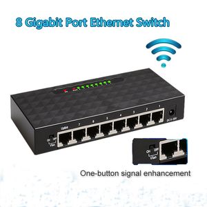 10/100/1000 Мбит / с 5/8 порт Gigabit Network Switch Ethernet Smart Switcher Высокая производительность RJ45 Hub Internet Splitter