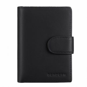 Sendefn Wallet Men's Short RFID Anti-stöld Brushläderplånbok Europeisk och amerikansk stil Färg Matchande Zero Wallet 5241 P3AT#