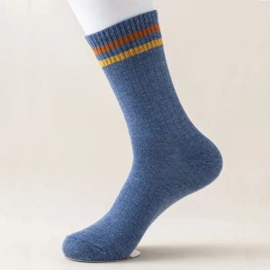 5 pares de meias esportivas de outono e inverno com mangas compridas para absorção casual de suor, respirabilidade e conforto