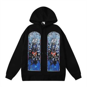 Mäns hoodies som bestämmer War Pullover 2024SS Spring New Fragmentered For Men Women USA High Street Hip Hop Skateboard Y2K Hoody DQC6