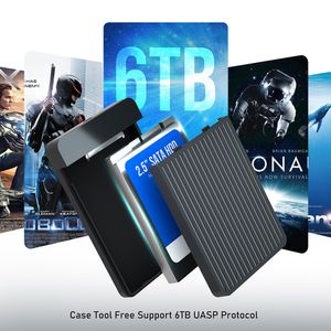 2.5inch SSD Case External hd Case Hard Drive Enclosure SATA to USB Hard Disk External USB3.0 Mobile Box for 7mm/9.5mm SSD Disk