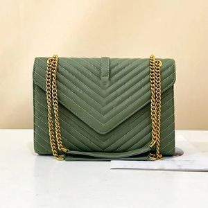 Top Designer Shoulder Bag Handbag Women's Bag Gold Classic Luxury Brand Oblique Stripe Quilted Chain Middle Oblique shouder bags with dustbag