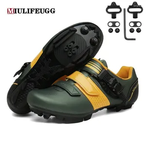 사이클링 슈즈 miulifeugg mtb 남자 클리트 spd로드 자전거 자전거 경로 속도 평면 운동화 경주 여자 자전거 산 신발