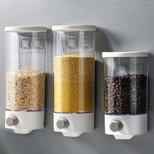 Storage Bottles Miscellaneous Grain Tank For Dry Fruit Wall Mounted Transparent Moisture Proof Sealed Kitchen Tool