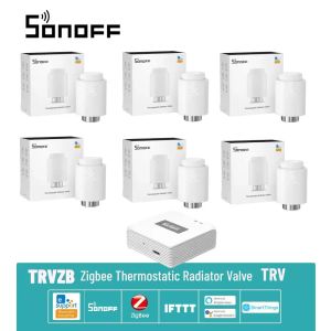 Sonoff TRV ZIGBEE Valve del radiatore termostatico Trvzb Temperatura dell'attuatore di riscaldamento domestico Smart Home Alexa Google Home Zha MQTT EWELINK