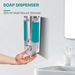 Liquid Soap Dispenser 350ml Hand Shampoo Wall Mount Shower Dispensers Containers For Bathroom Washroom