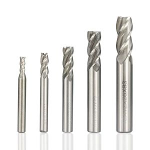 XCAN HSS Freze Kesici 10pcs 2/3/4/5/6/7/8/9/10/12mm HSS Ahşap Metal CNC Makinesi Freze Alet Kesici Yönlendirici biti