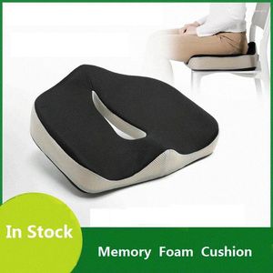 Kissen für Ischias, ergonomisches Design, orthopädischer Bürostuhl mit langsamer Rückfederung, Memory-Schaum, lindert Steißbeinschmerzen