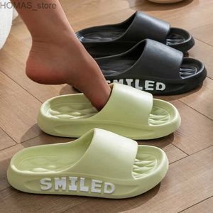 Ev Ayakkabıları Yeni Moda Yaz Kısa Çift Anti Slip Yumuşak Slayt Lite Comfort Sandals Mens Rahat Slayt Kadın Ev Flip Y240401