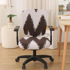 Chair Covers Split Type Office Cover Armchair Stretch Computer Slipcovers Spandex Washable Seat Protector Case