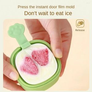 Baking Moulds Rubber Ice Cream Mold Easy To Use Cube Maker DIY Popsicles Reusable Cartoon Cubes Home