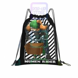 anime One Punch Man Mumen Rider Drawstring Bags Gym Bag Print Training Sports Bag School Sport Bag H3qV#
