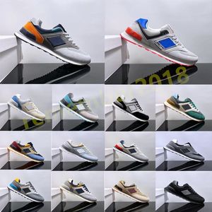 2024 Classic 574 Mężczyzn Buty dla kobiet swobodne buty do biegania 574S Projektantki Sneakers Panda Burgundia Cyan Syracuse UNC Outdoor Sports Teens Treners 36-45 R31