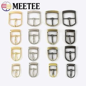 Meetee 5/10pcs 13/16/20/25mmメタルピンクラスプベルトバックルアジャスターバッグストラップスライダーシューズバックルDIYレザーハードウェアアクセサリー