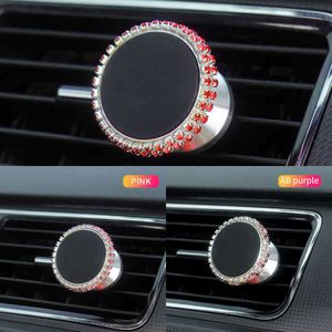 Upgrade Magnetic Phone Stand Holder For Car Air Vent Holder Cell Mobile Phone Mount For Samsung Xiaomi Iphone Bling Car Accessories