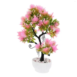 Decorative Flowers Fake Bonsai Tree Potted Plant Simulation Craft Ornament