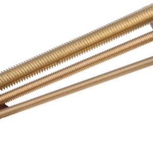 1pcs cobre rosca completa barra parafuso de bronze hastes de rosca completa para parafuso de parafuso de parafuso de barra de bronze tira de dente rosqueada l: 200-1000mm