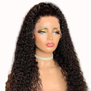 Cabelo humano 4x4 fechamento de renda perucas para mulheres atacado brasileiro kinky encaracolado corpo água onda profunda perucas de cabelo 180 densidade 13x4 peruca frontal perucas de renda produtos de cabelo