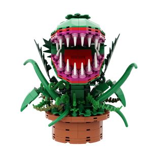 Gobricks MOC Potted plants Cannibal Flowers Building Blocks For Movie Audrey II-Little Shop of Horrors Flowers Bricks Toys Gifts